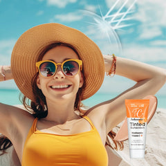 NICEFACE tube inside a travel bag showing convenience and on-the-go protection benefit