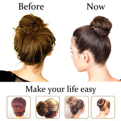 NICEMOVIC bun decorated for wedding showing added elegance and stability