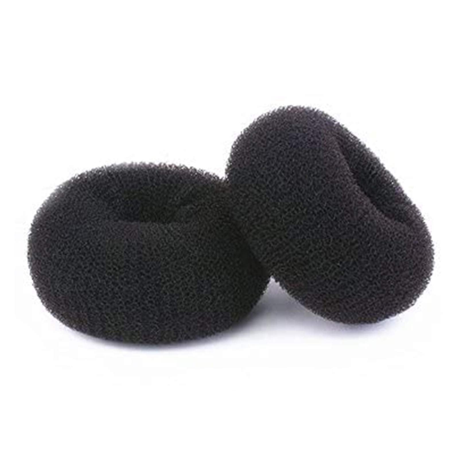 NICEMOVIC front view of 2-piece bun maker set showing size and color benefits