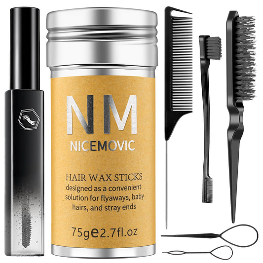 NICEMOVIC front packaging showing full 7-piece styling kit benefit portability