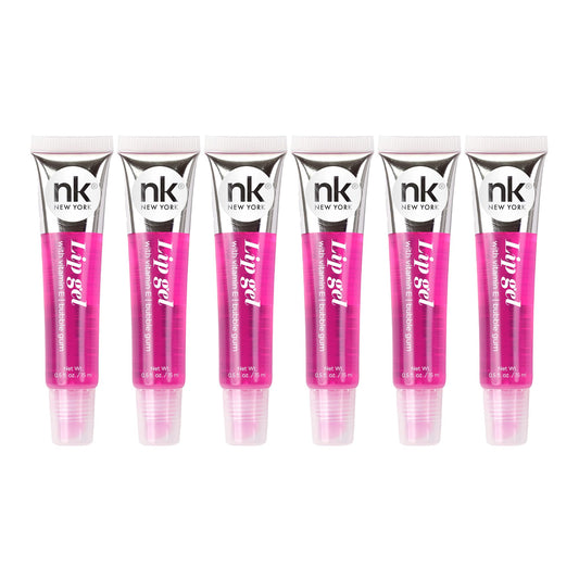 NICKA K NEW YORK lip gel front packaging showing six tubes and color variety for easy selection