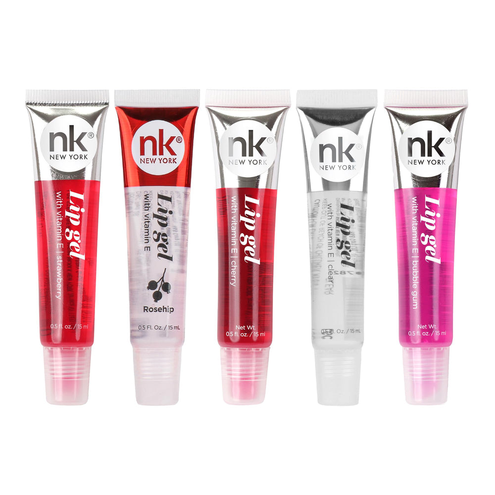 NICKA K New York variety pack front view showing five hydrating gel shades and easy application