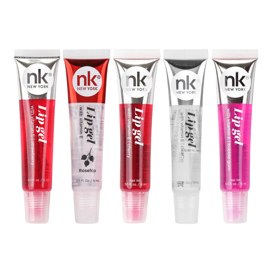 NICKA K New York variety pack front view showing five hydrating gel shades and easy application