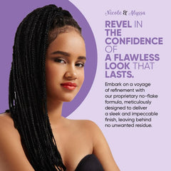 Nicole & Alyssa before and after hairline showing smoother edges