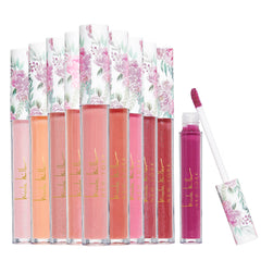 Nicole Miller front packaging showing ten gloss tubes and color variety and gift appeal