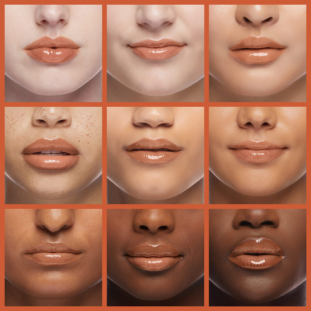 Nicole Miller New York applied on lips demonstrating glossy shine and enhanced color