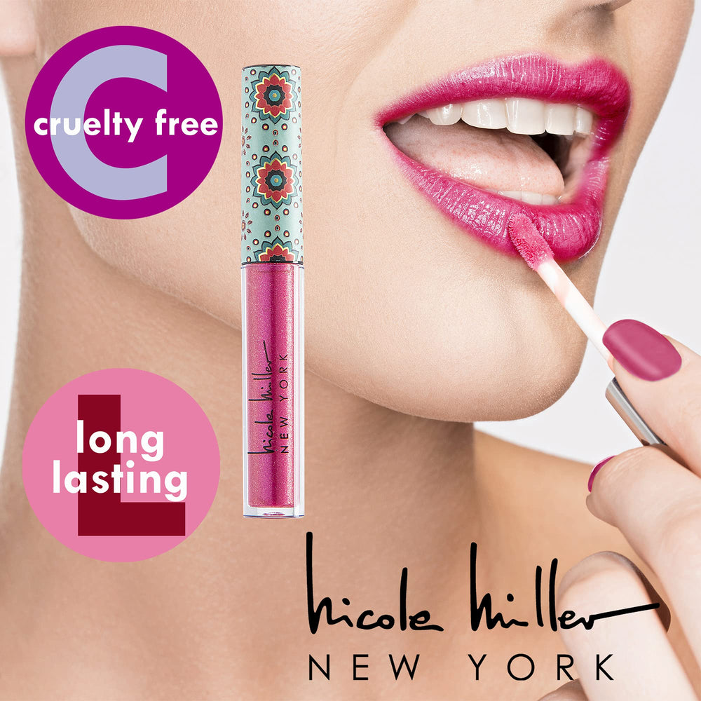 Nicole Miller New York creamy gloss texture close-up showing smooth application benefits