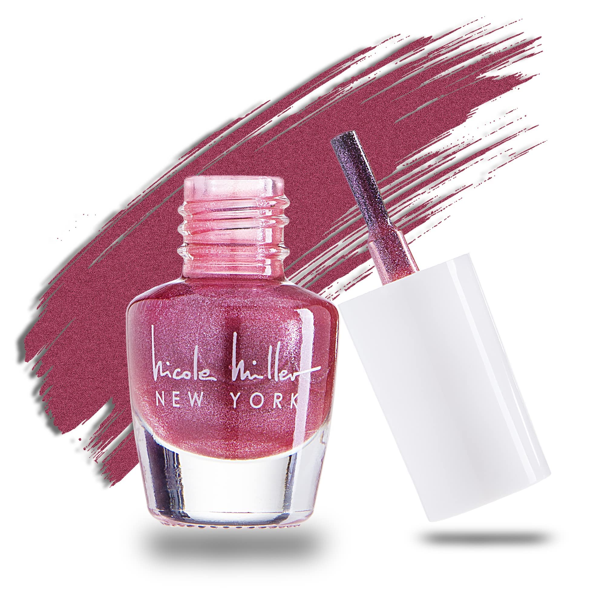 Nicole Miller bottles in a row highlighting color variety and portability