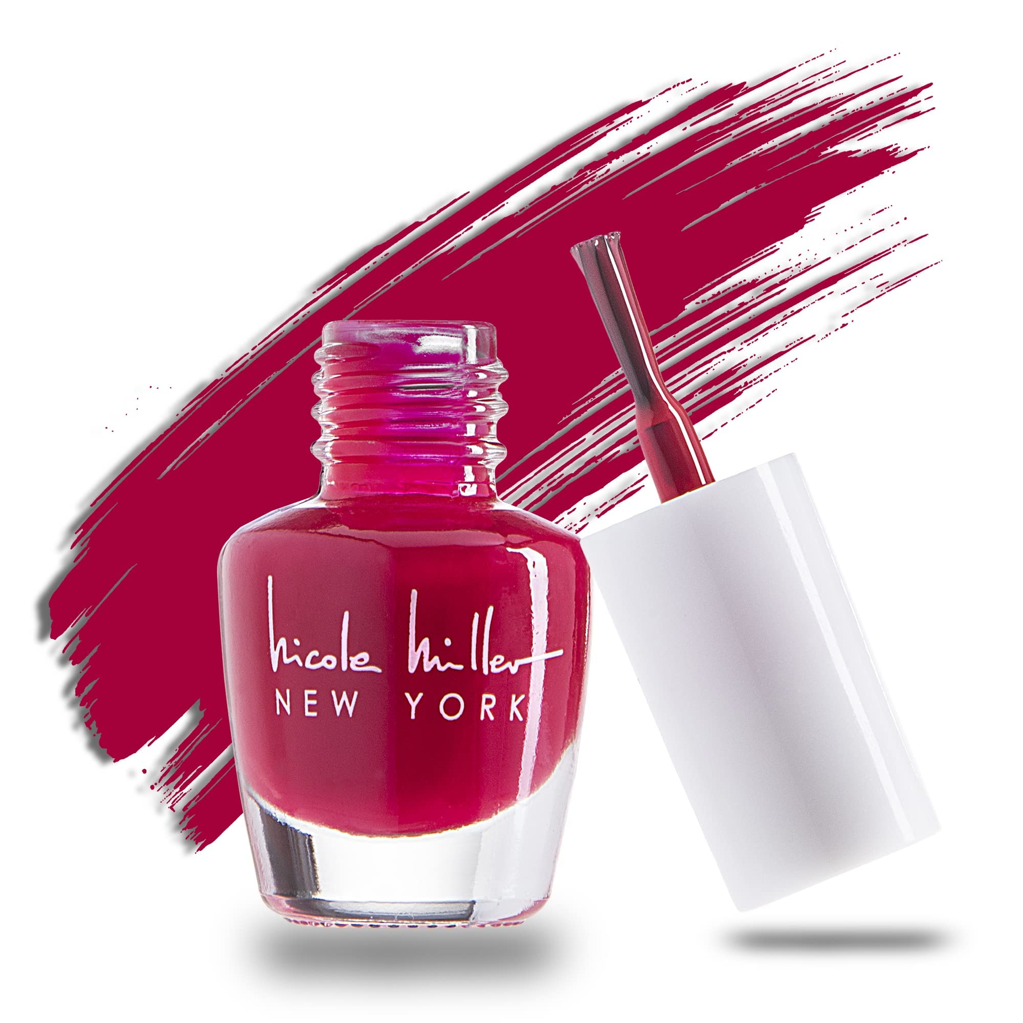 Nicole Miller New York open box layout displaying all 15 mini bottles for color preview