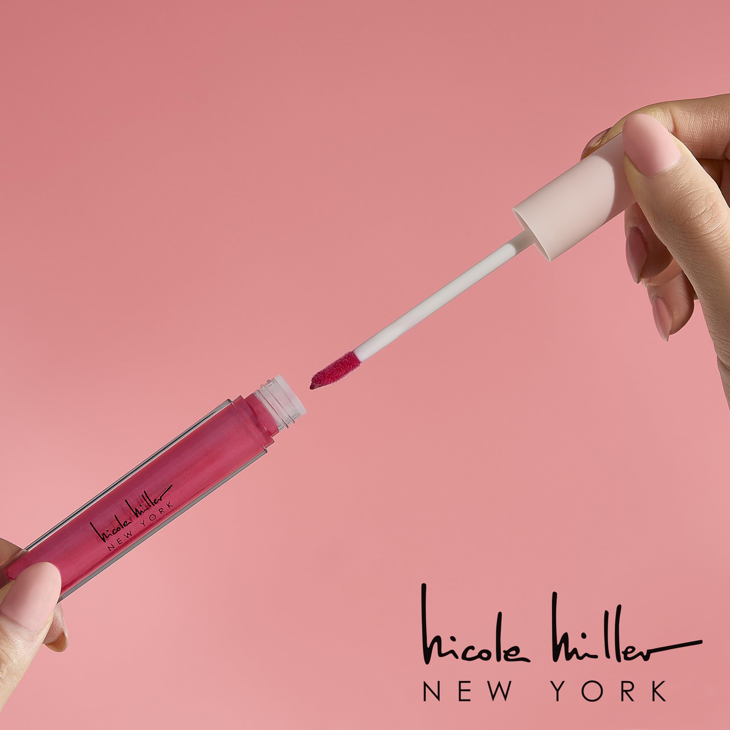 Nicole Miller single tube detail highlighting packaging finish and leak-resistant cap
