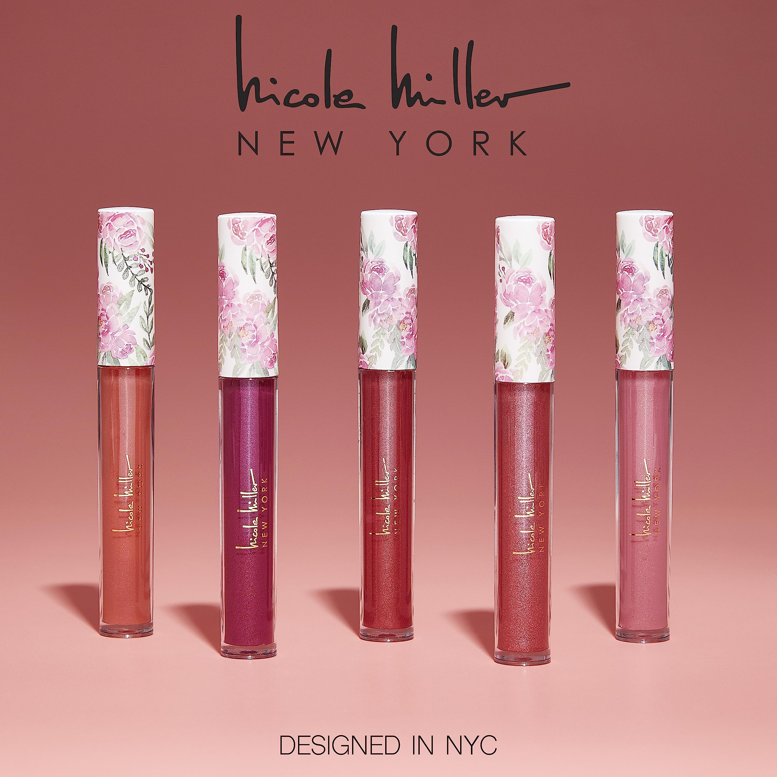 Nicole Miller gloss texture close-up illustrating smooth, shimmery finish and coverage