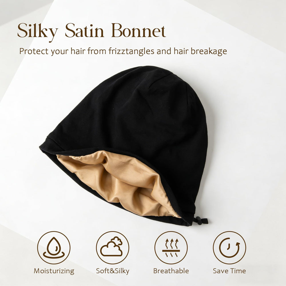 NICPOO close-up of satin lining highlighting smooth texture and hair protection