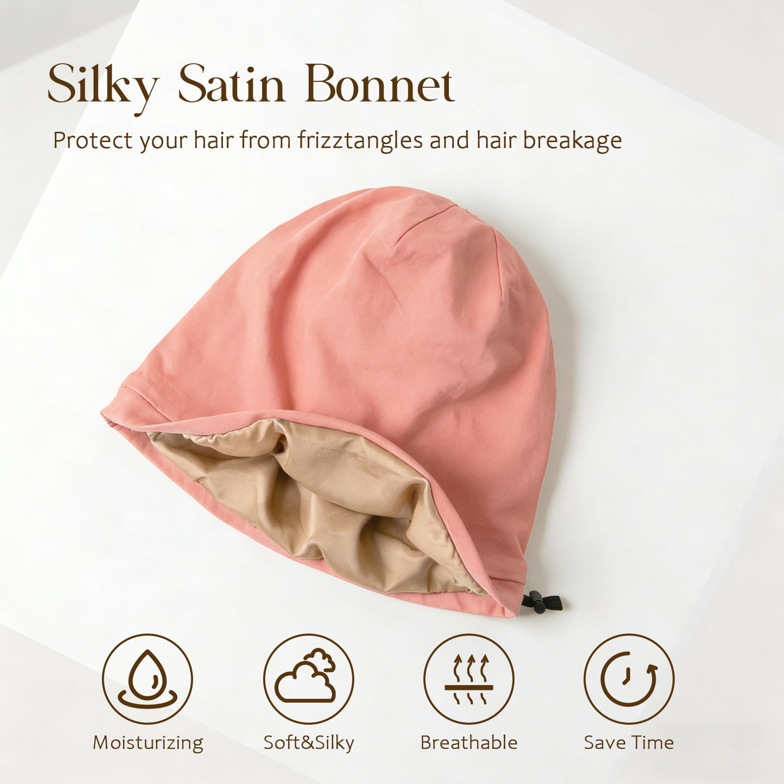 NICPOO close-up of satin lining illustrating smooth protection benefit