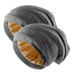 NICPOO front view dark gray bonnet showing full shape and comfortable coverage