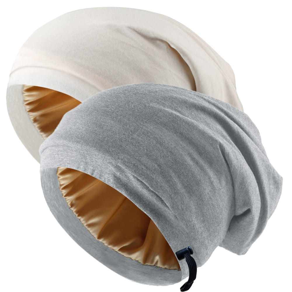 NICPOO front view bonnet set showing grey and khaki colors and protective design