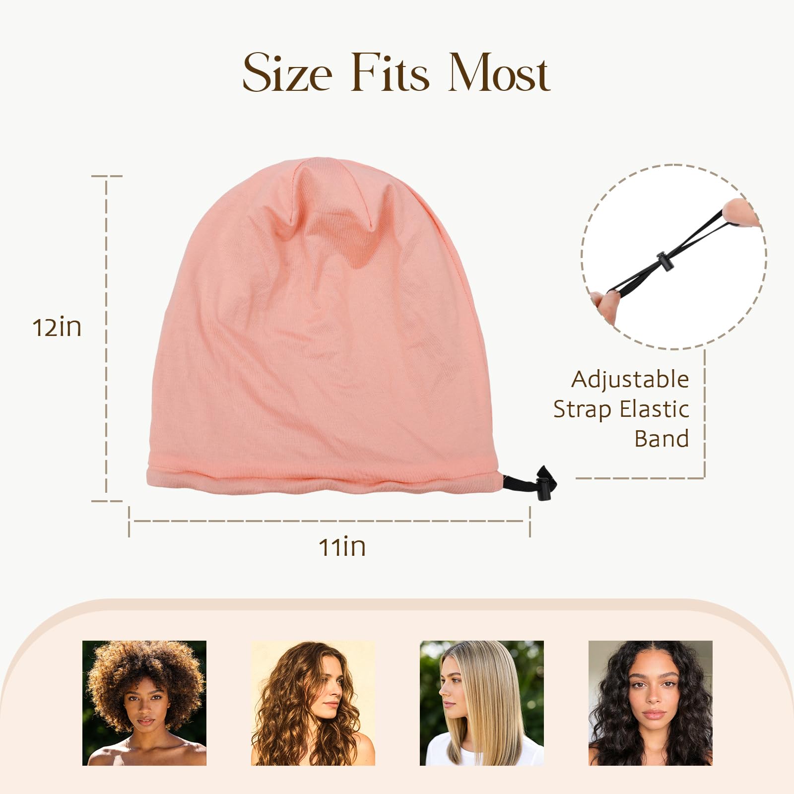 NICPOO slouchy fit on model showing comfortable coverage and style preservation