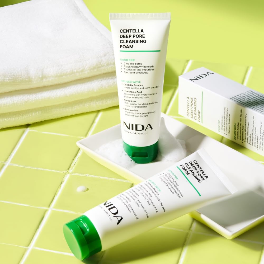 NIDA with centella leaves emphasizing soothing botanical support