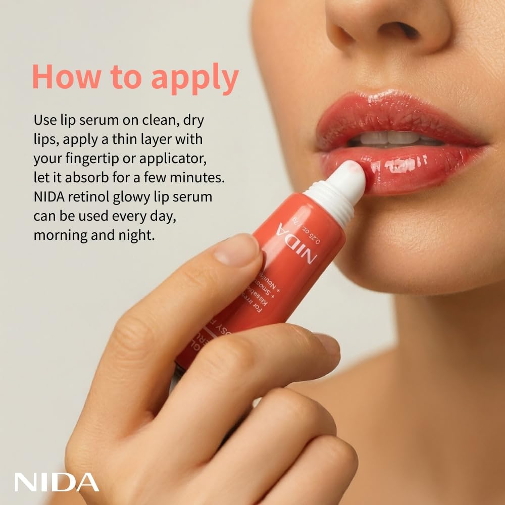 NIDA serum tucked inside purse demonstrating on-the-go hydration benefit