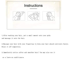 NIFEISHI applying treatment on wet hair for instant softness benefit