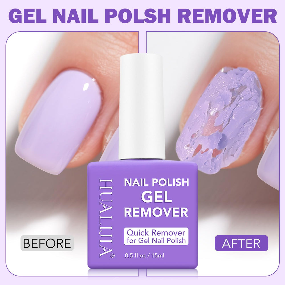 NIFEISHI in-use removing polish demonstrating faster salon-free removal