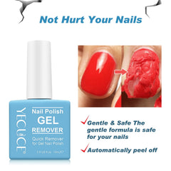 NIFEISHI removed gel being wiped off showing gentle, no-scrape finish