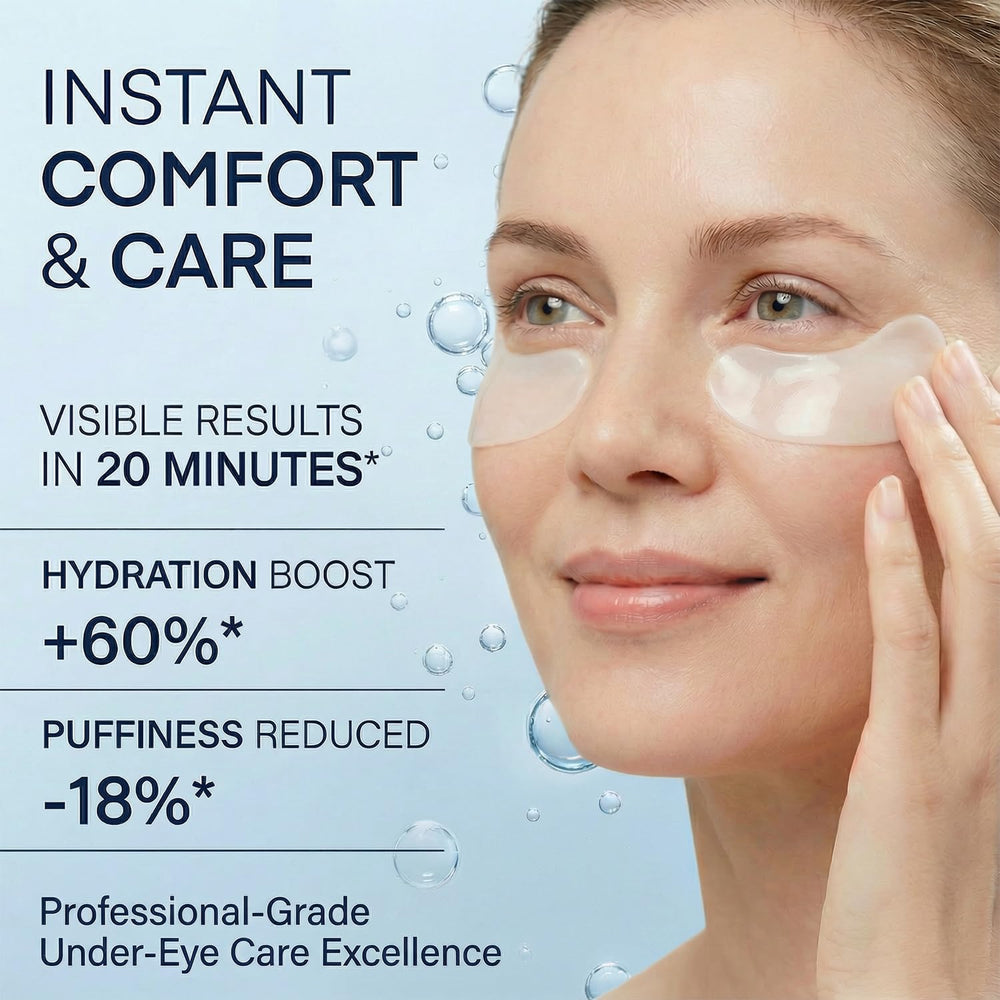 Nigwedete patches staged on vanity suggesting self-care and morning routine benefit