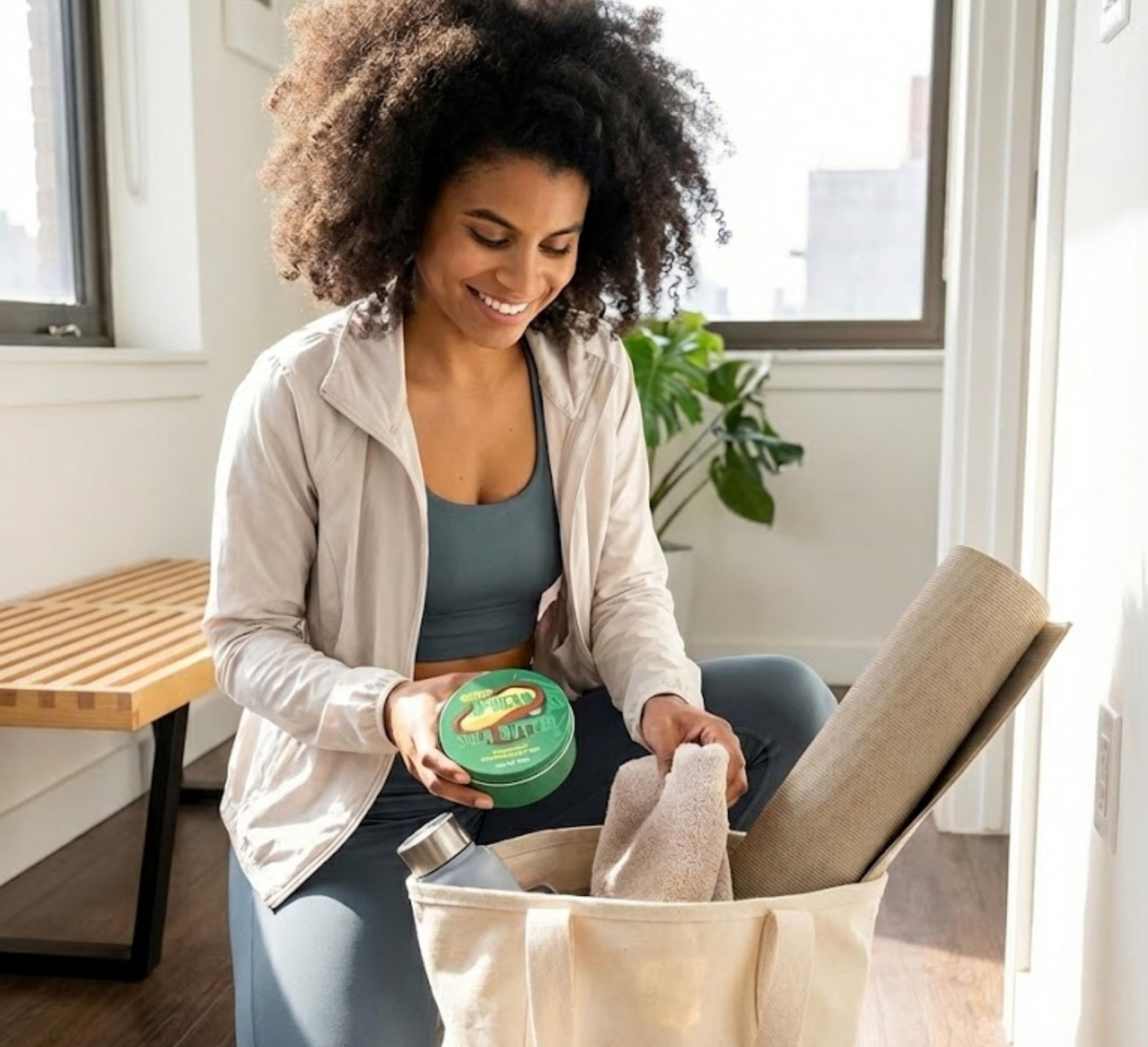 Nimba Foods ingredient label showing 100% unrefined shea butter