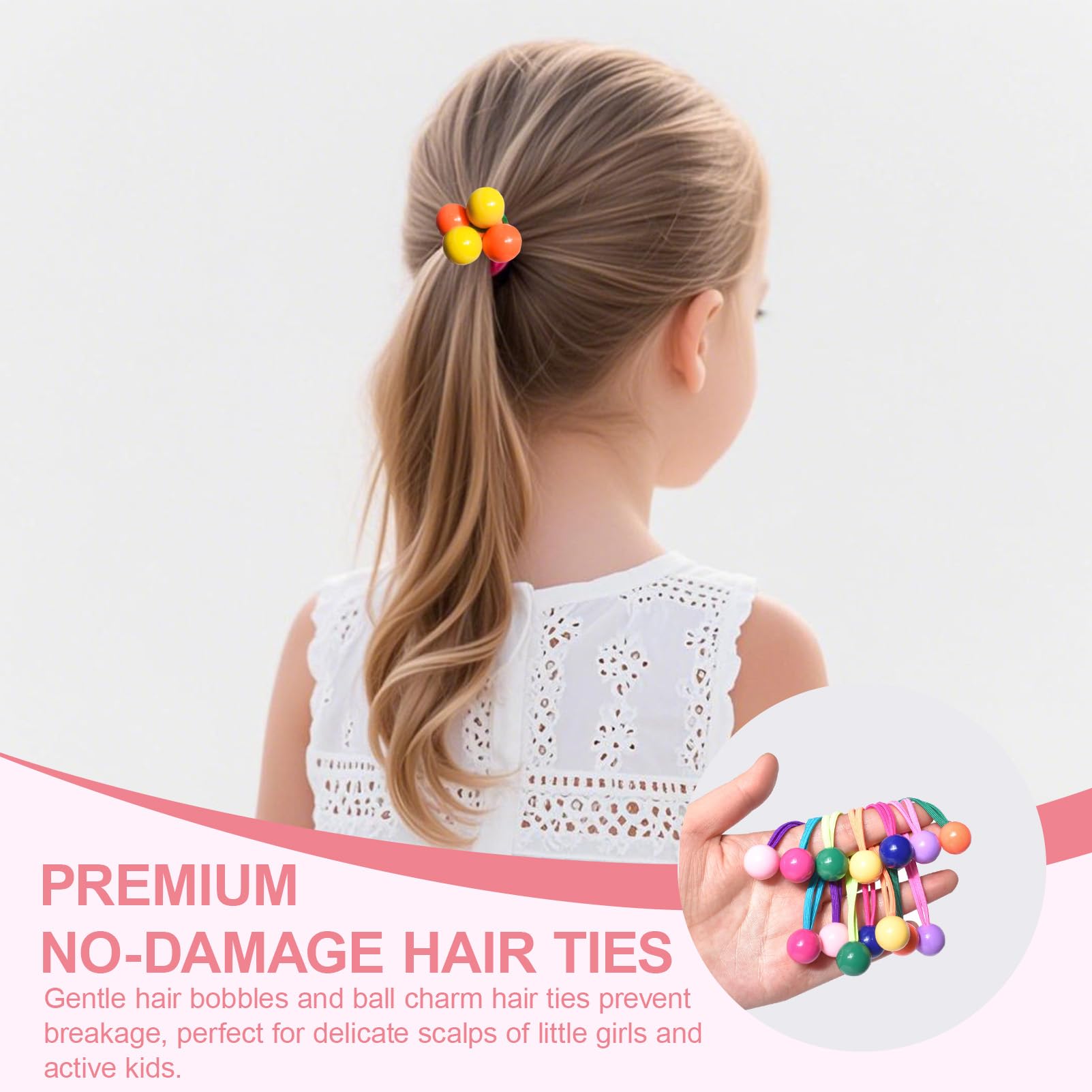 Ningrou elastic band stretched to show flexibility and gentle hold on hair