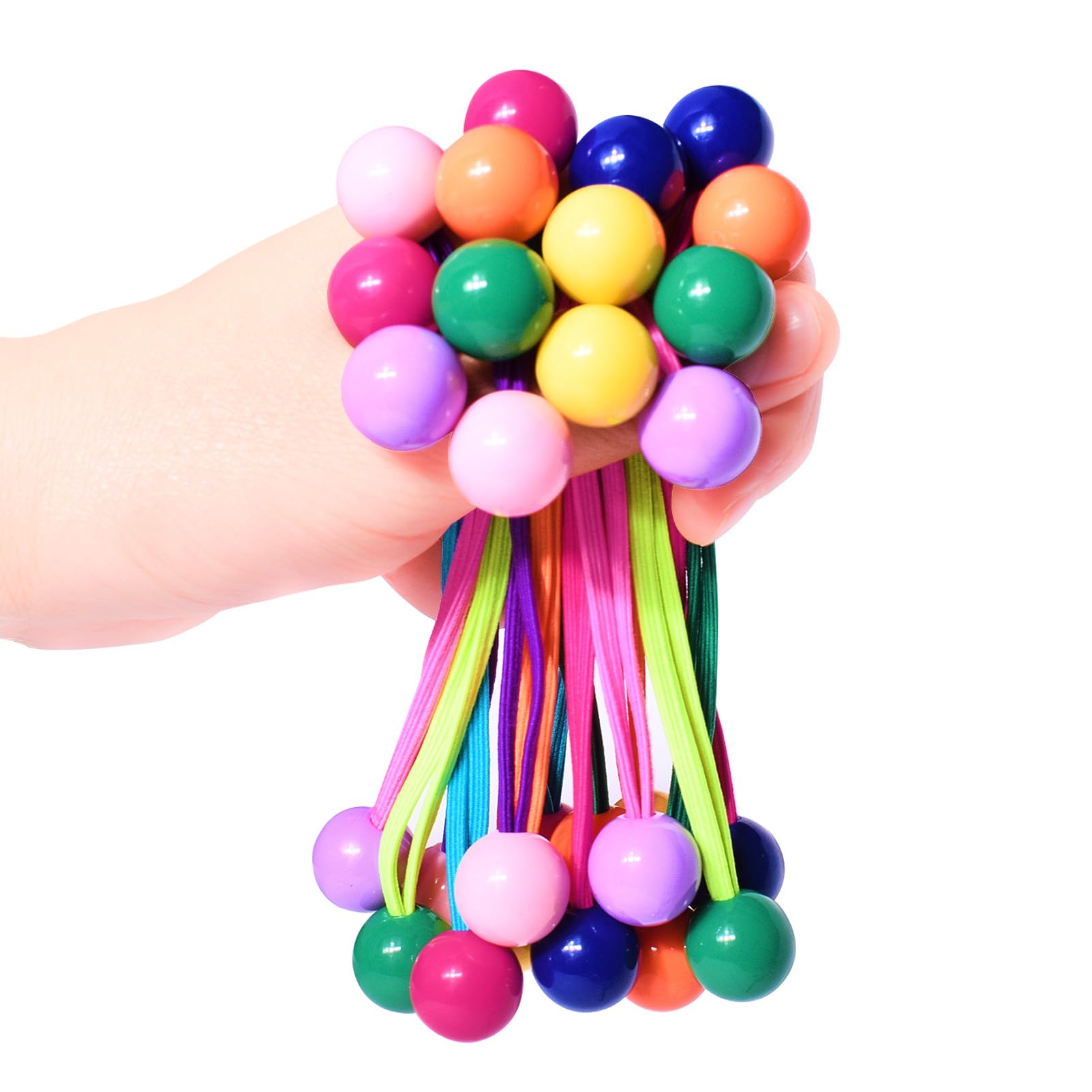 Ningrou front packaging showing full 14-piece colorful hair tie set, convenient gift-ready box