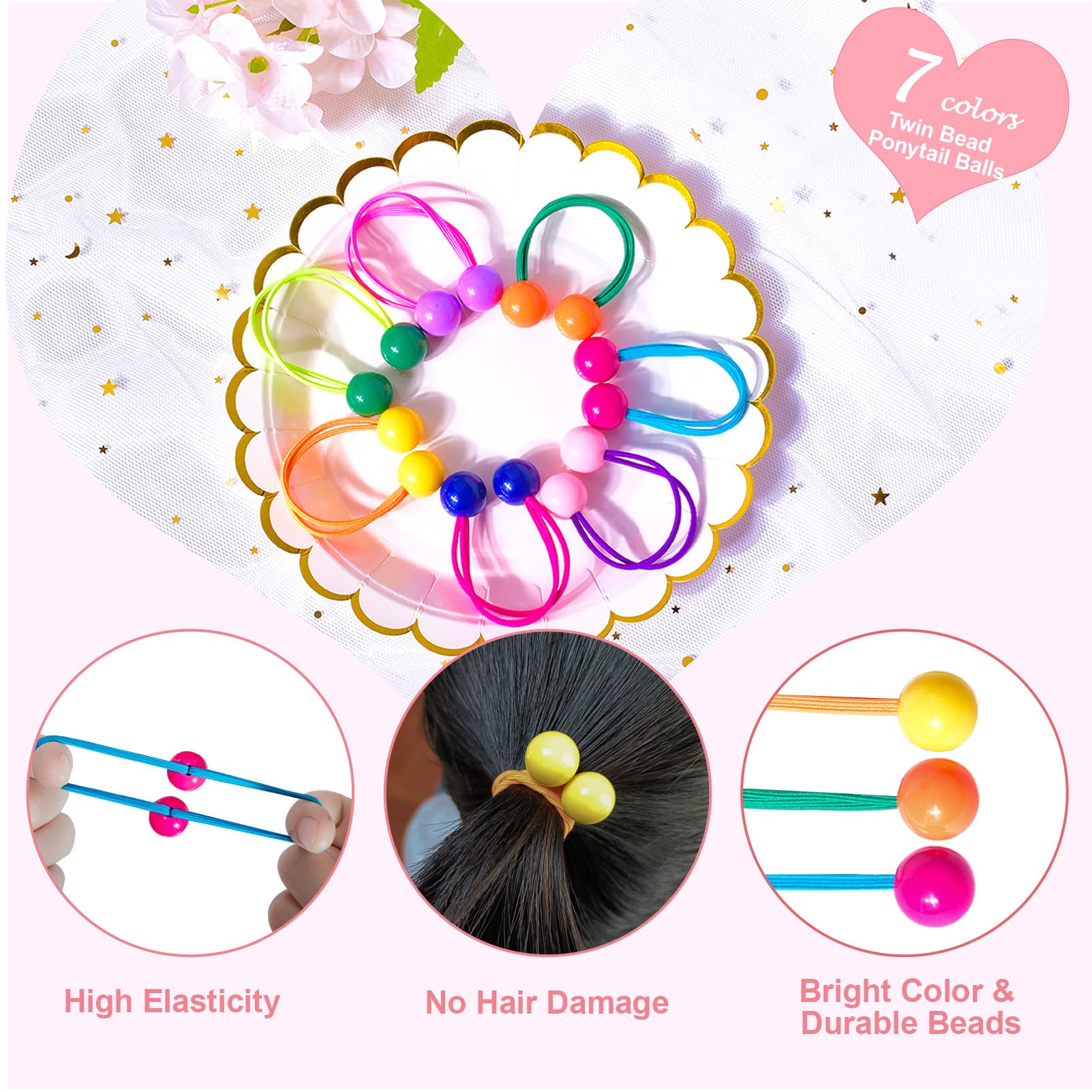 Ningrou hair tie holding a neat ponytail, demonstrating secure no-damage grip