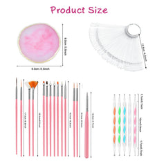 Ningrou sample nail designs painted on swatches to preview looks before application benefit