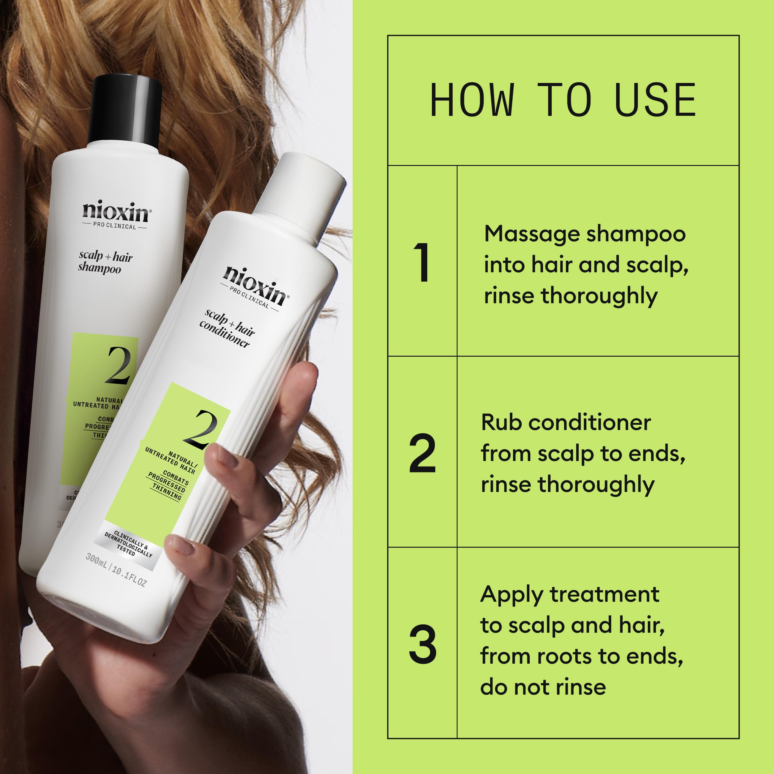 Nioxin after 30 days visual of denser-looking hair for confidence boost