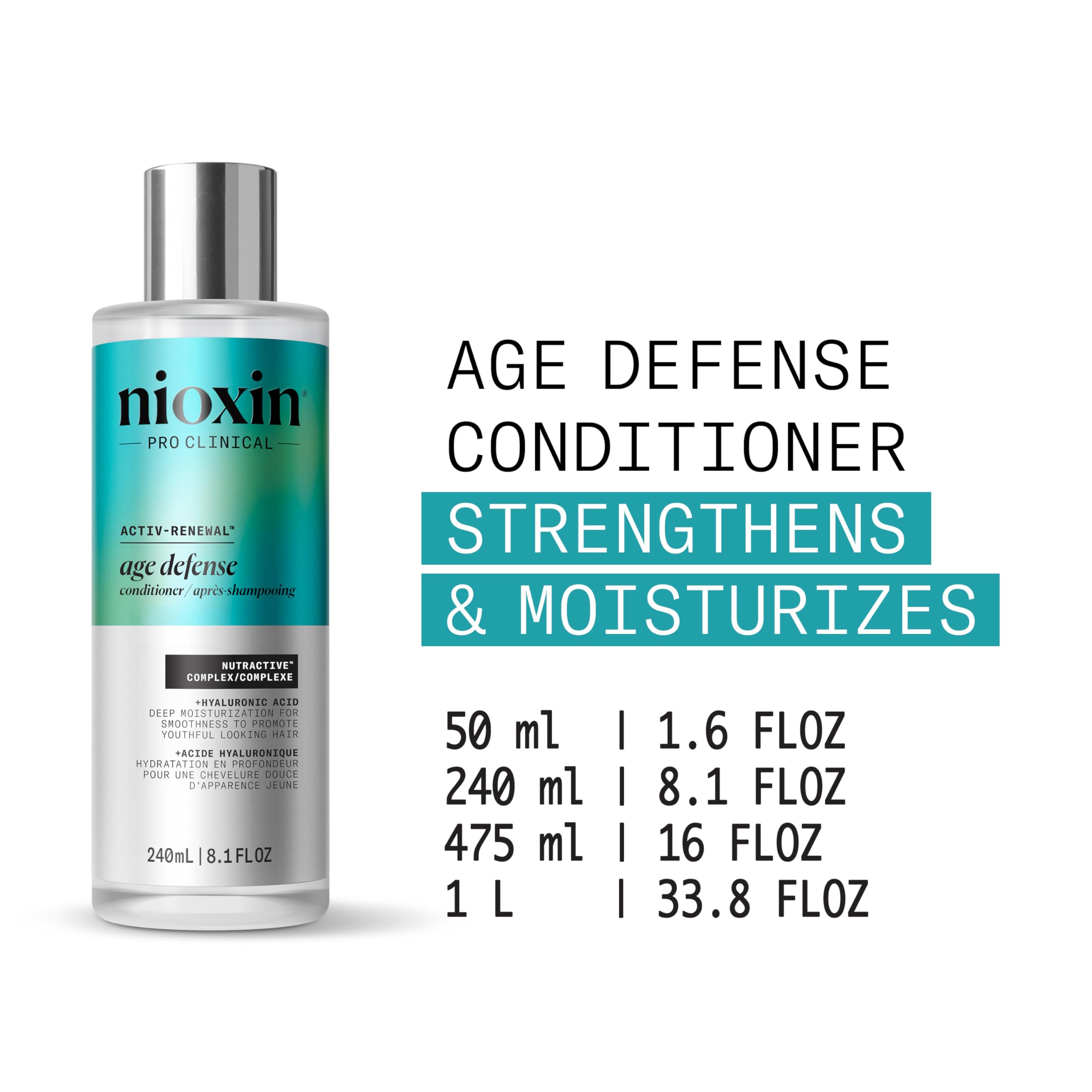 NIOXIN back label with directions and ingredient visibility benefit