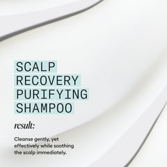 visual simulated before and after scalp showing reduced flaking with Nioxin