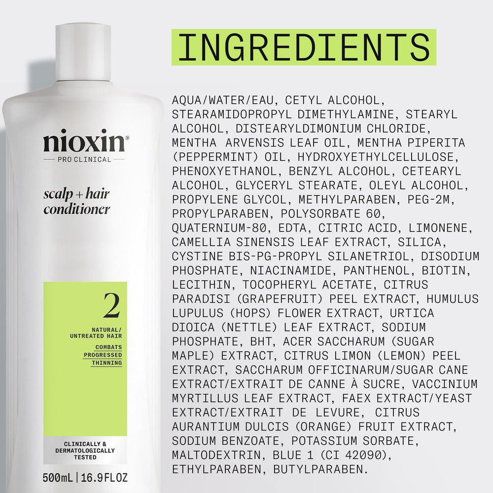 Styled hair after using Nioxin showing improved fullness and smoother finish