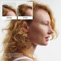 Nioxin label close-up highlighting ingredients and professional quality benefit