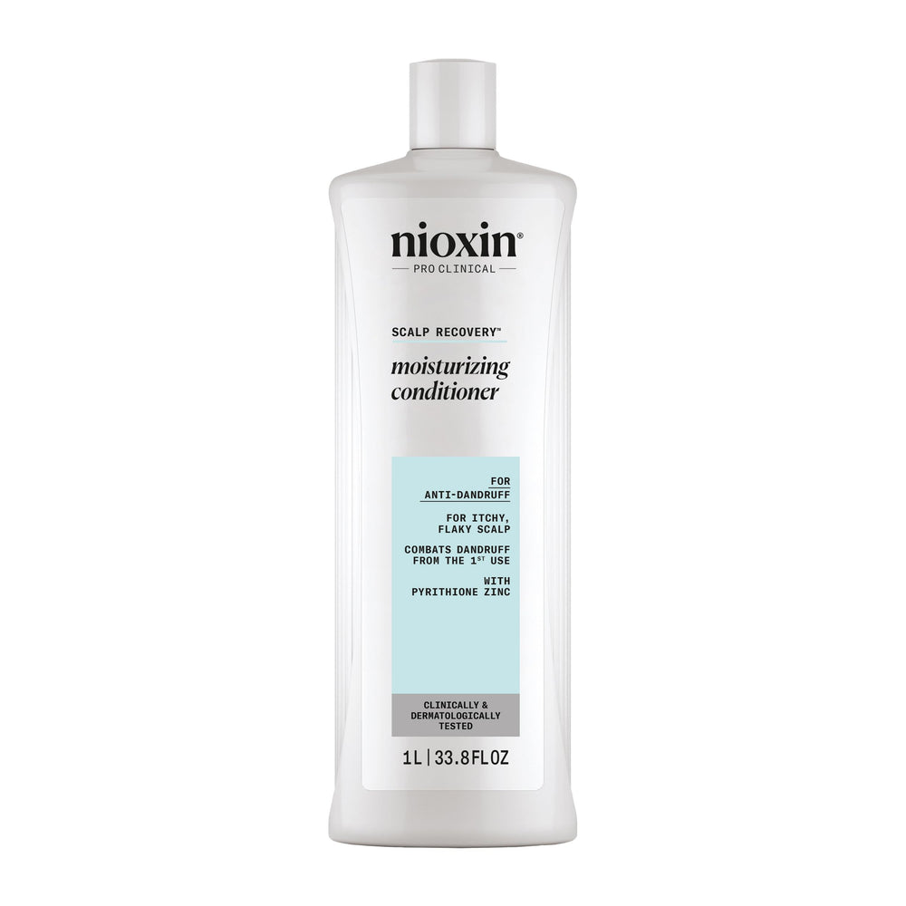 NIOXIN front bottle 33.8 fl oz showing product and benefit of long-lasting supply