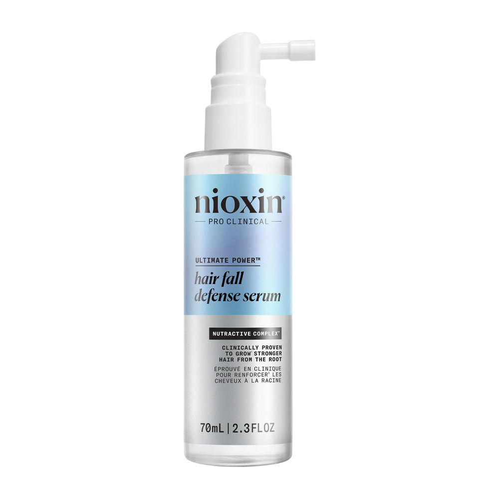 Nioxin front packaging showing product and benefits for fuller hair
