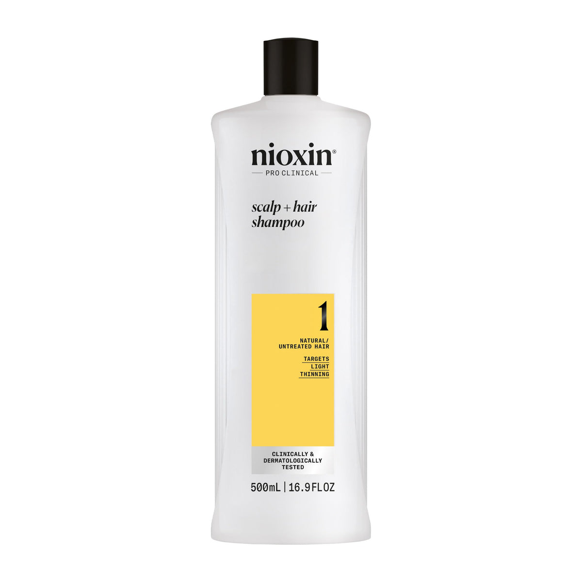 NIOXIN front packaging showing product identity and easy grab