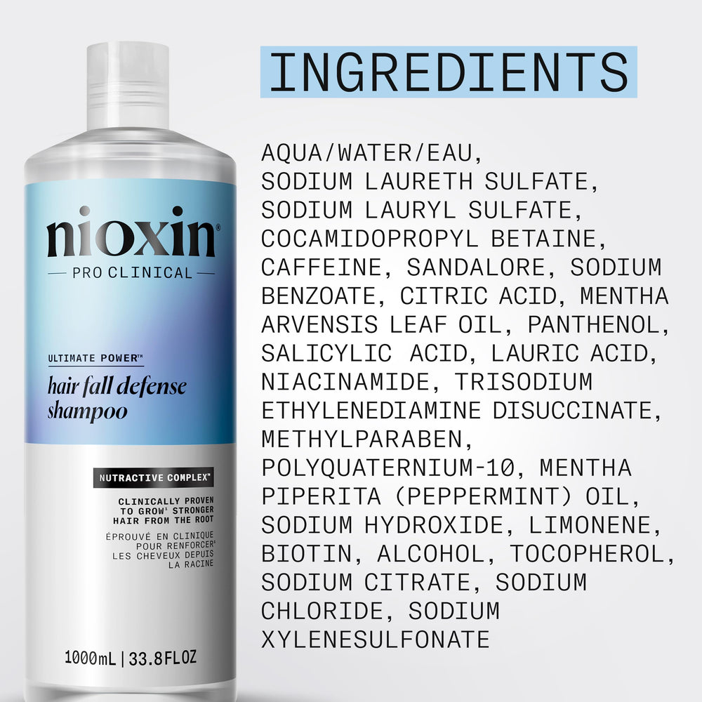 NIOXIN in-bathroom lifestyle shot showing daily use and improved manageability