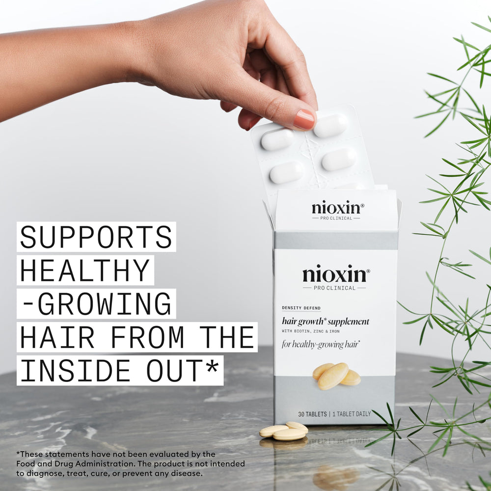 NIOXIN label close-up showing ingredients list for ingredient transparency