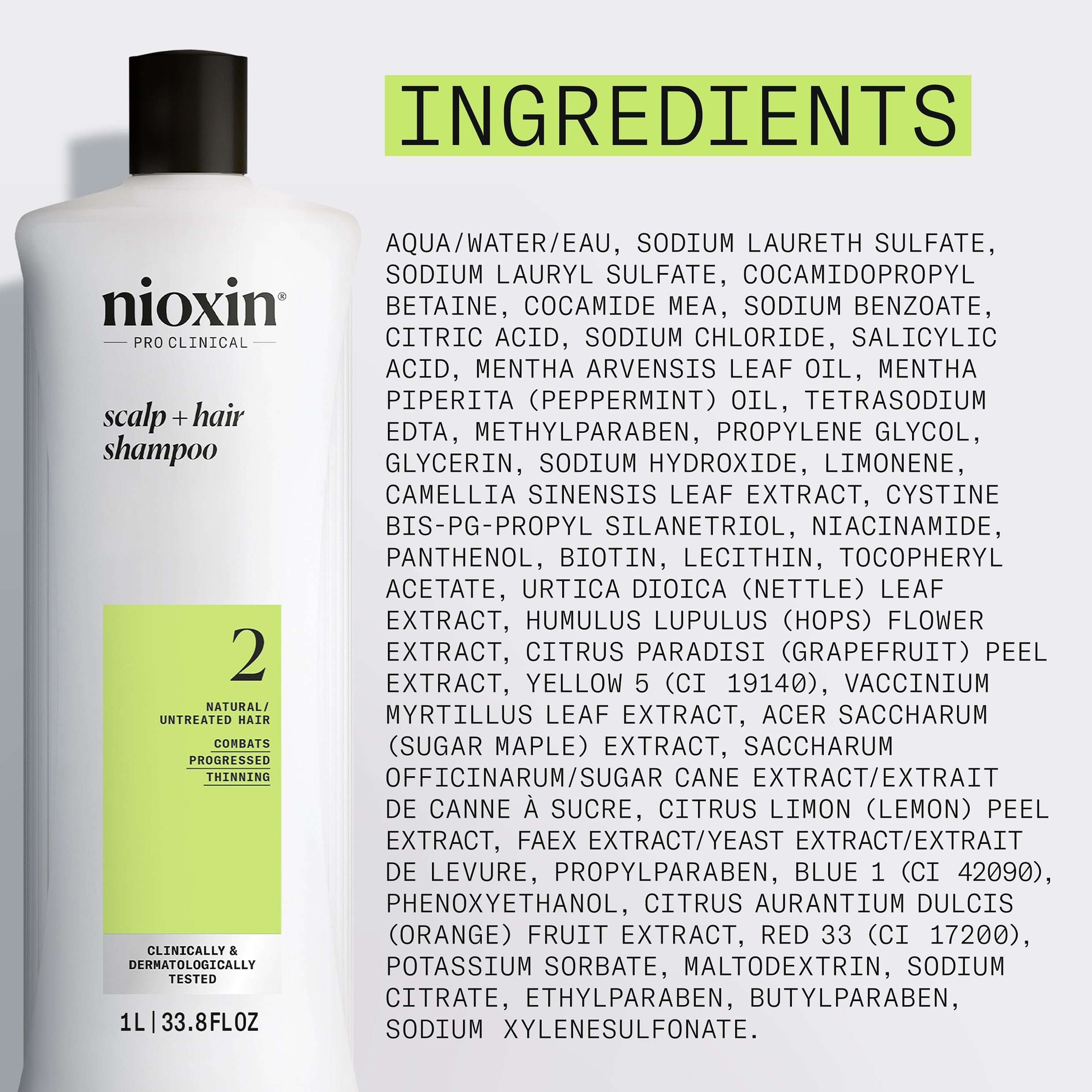 Nioxin on a bathroom shelf in lifestyle setting for daily haircare routine