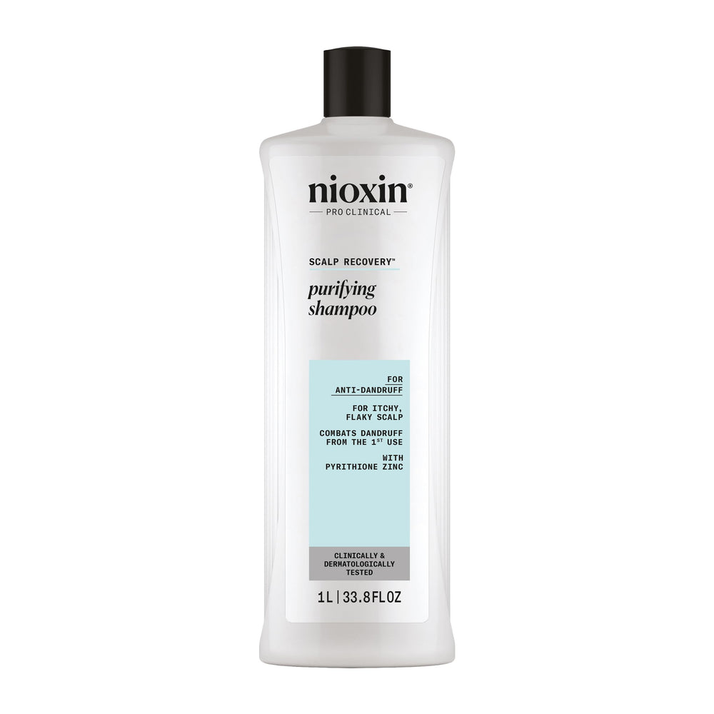 Nioxin bottle front label showing product name and size for clear identification