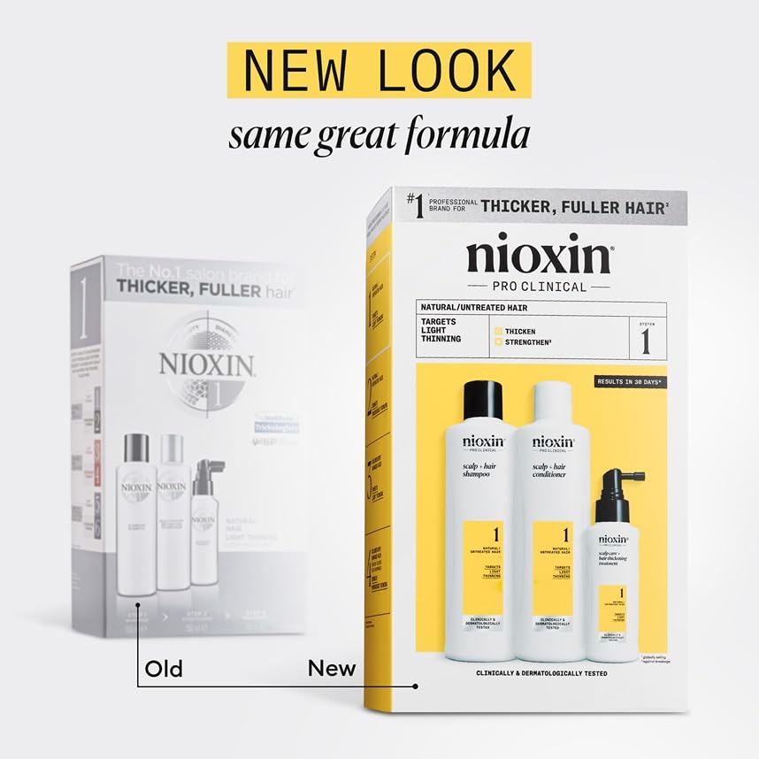 NIOXIN shampoo pump close-up clearing scalp residue for healthier look