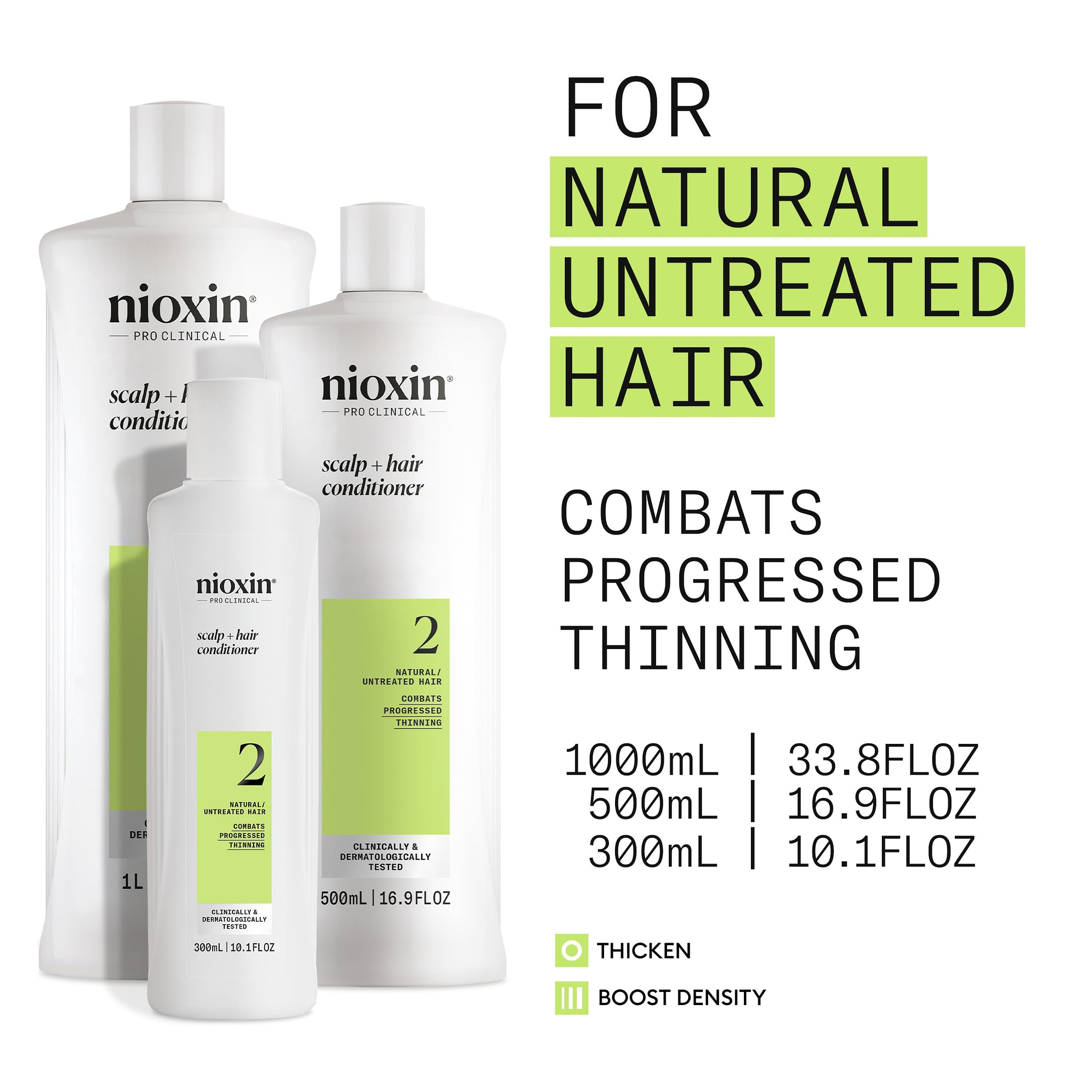 Creamy conditioner texture pouring from bottle for Nioxin and easy detangling
