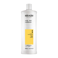 NIOXIN front packaging showing System 1 conditioner for light thinning benefits