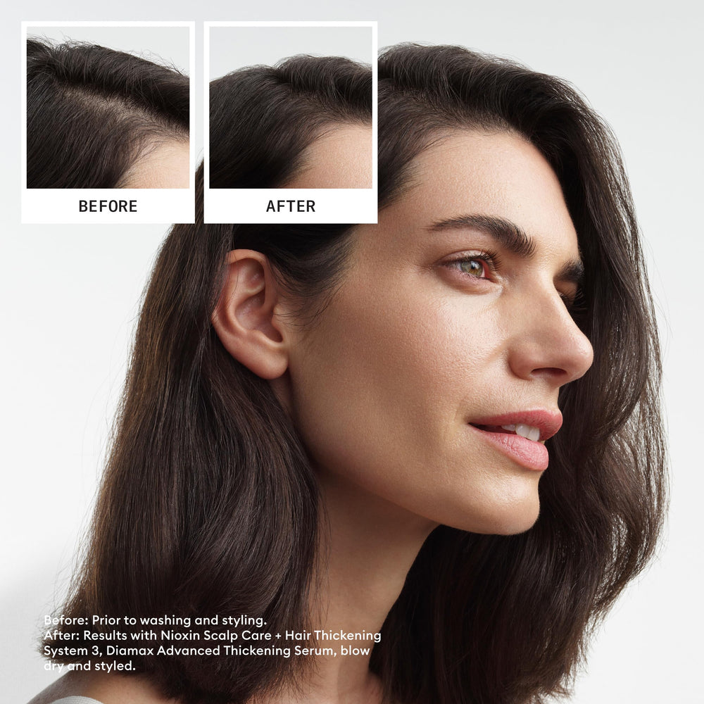 NIOXIN back label close-up showing usage directions and ingredient clarity