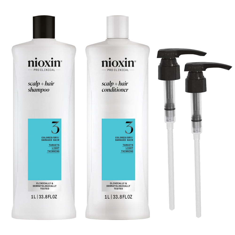 NIOXIN system 3 front packaging showing full kit benefits and size