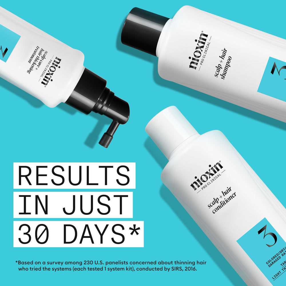NIOXIN thickening treatment nozzle detail for targeted scalp delivery