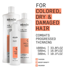 NIOXIN System 4 creamy conditioner texture close-up for lightweight moisture